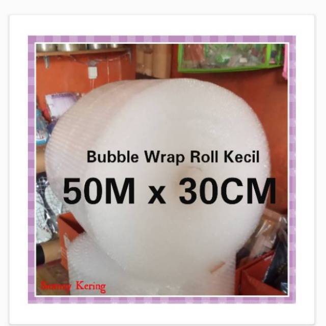 Jual Bubble Wrap Roll Kecil 50 M X 30 CM JNT Ninja Xpress Sicepat