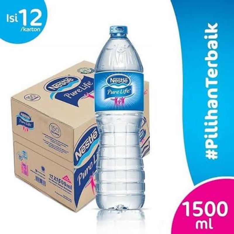 Jual Nestle Pure Life 1500 Ml 1 Dus Isi 12 Pcs Shopee Indonesia