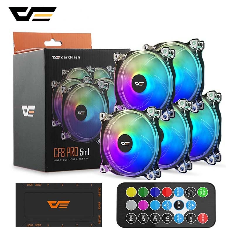 Jual PREORDER DarkFlash CF8 PC Case Fan 120mm SYNC RGB 5V 3Pin Computer