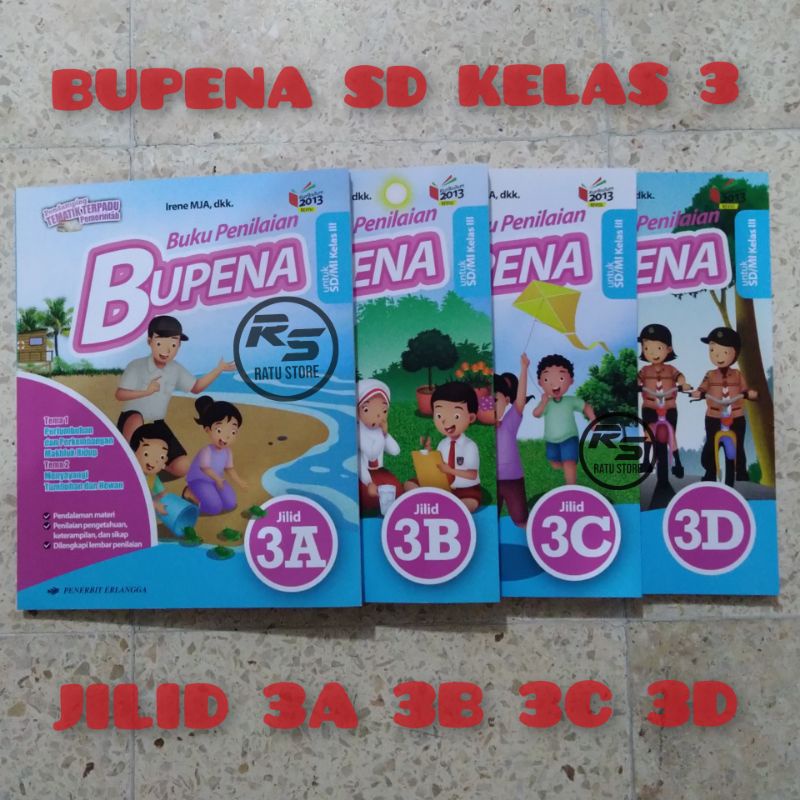 Jual Buku Bupena SD Kelas 3 Jilid 3a 3b 3c 3d Kurikulum 2013 Edisi