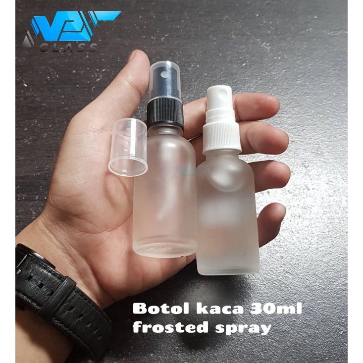 Jual Botol Kaca 30ml Doff Spray Botol Kaca 30ml Frosted Tutup Spray