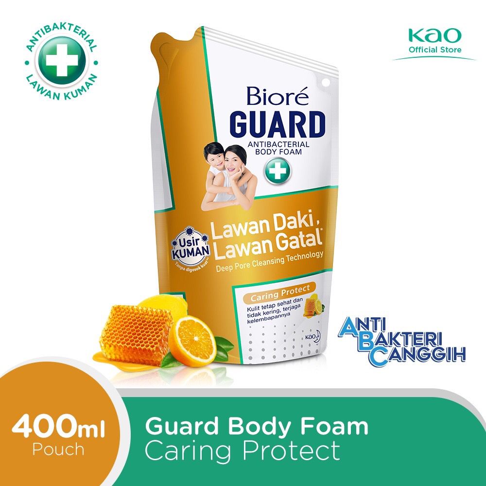 Jual Biore Guard Body Foam Comfort Mild Scrub Lively Refresh