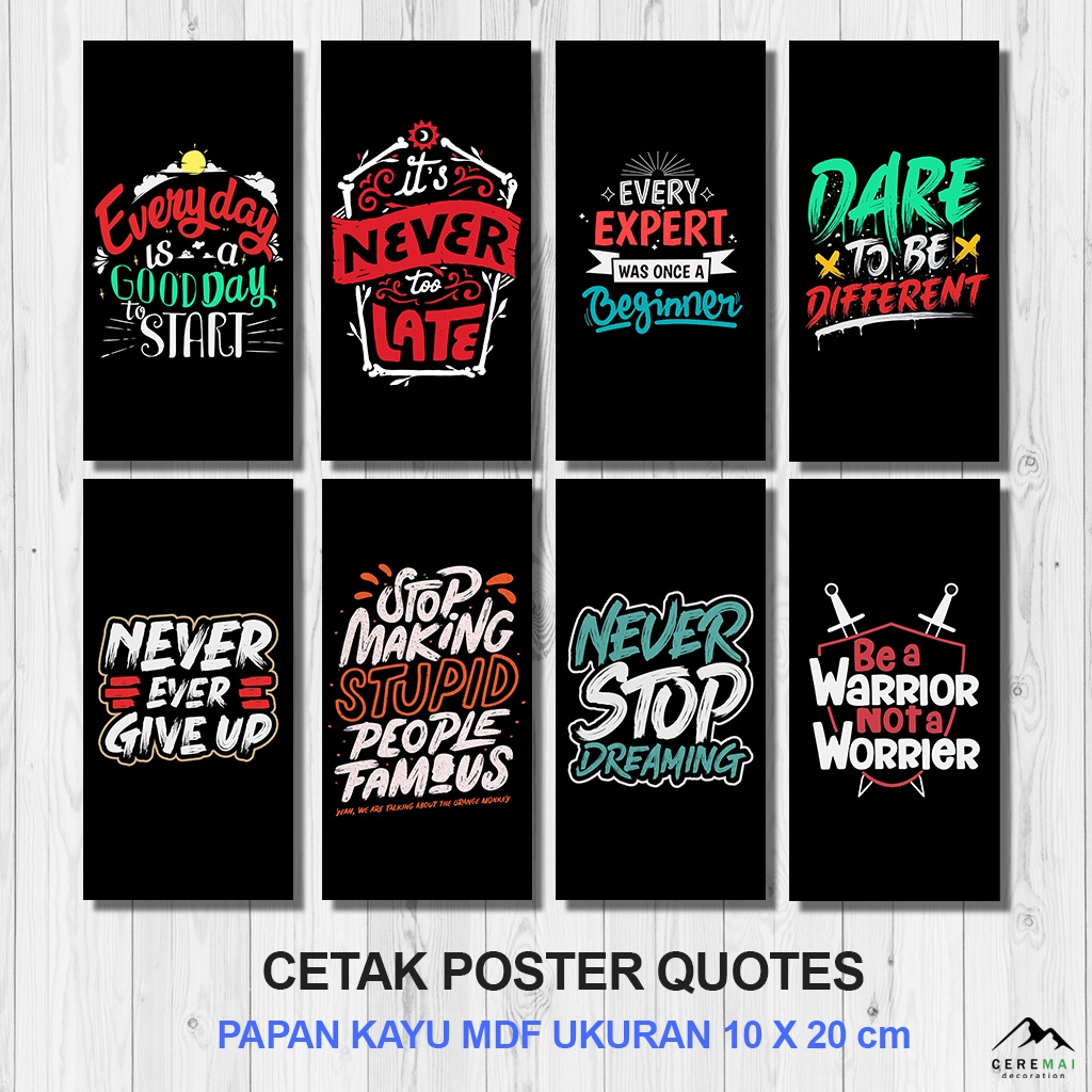 Jual CM DECOR MINI HIASAN DINDING QUOTES AESTHETIC PAJANGAN RUMAH