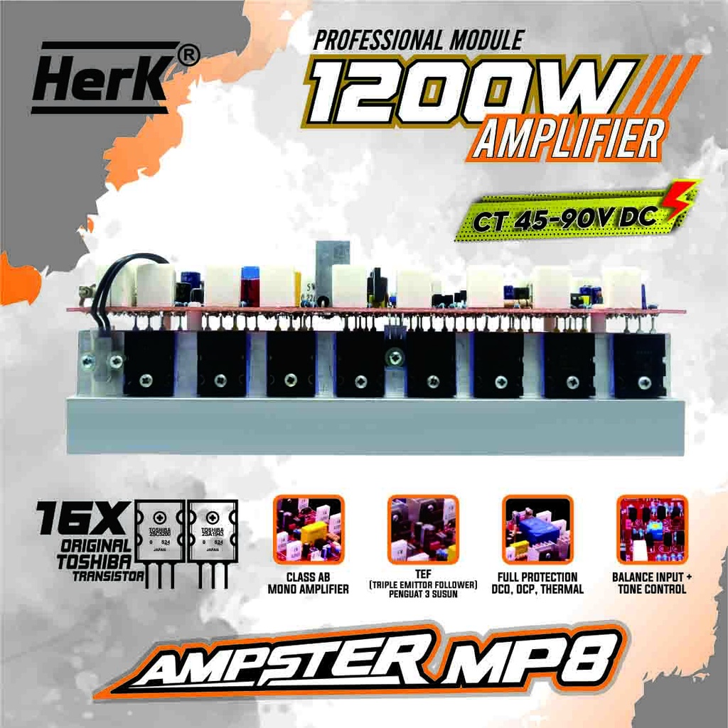 Jual Kit Power Amplifier Mono Ampster Mp W Ct V Dc Toshiba