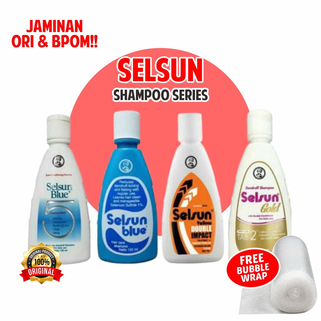 Jual Selsun Shampoo Sampo Anti Ketombe Blue Yellow Double Impact Bpom