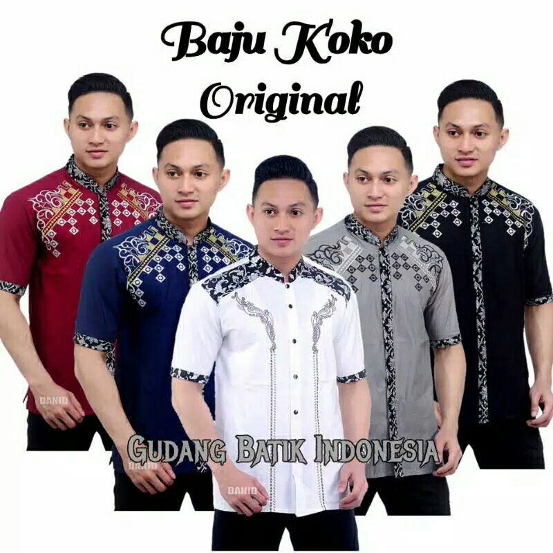 Jual Baju Koko Pria Gus Azmi Syubbanul Muslimin Kombinasi Hadroh