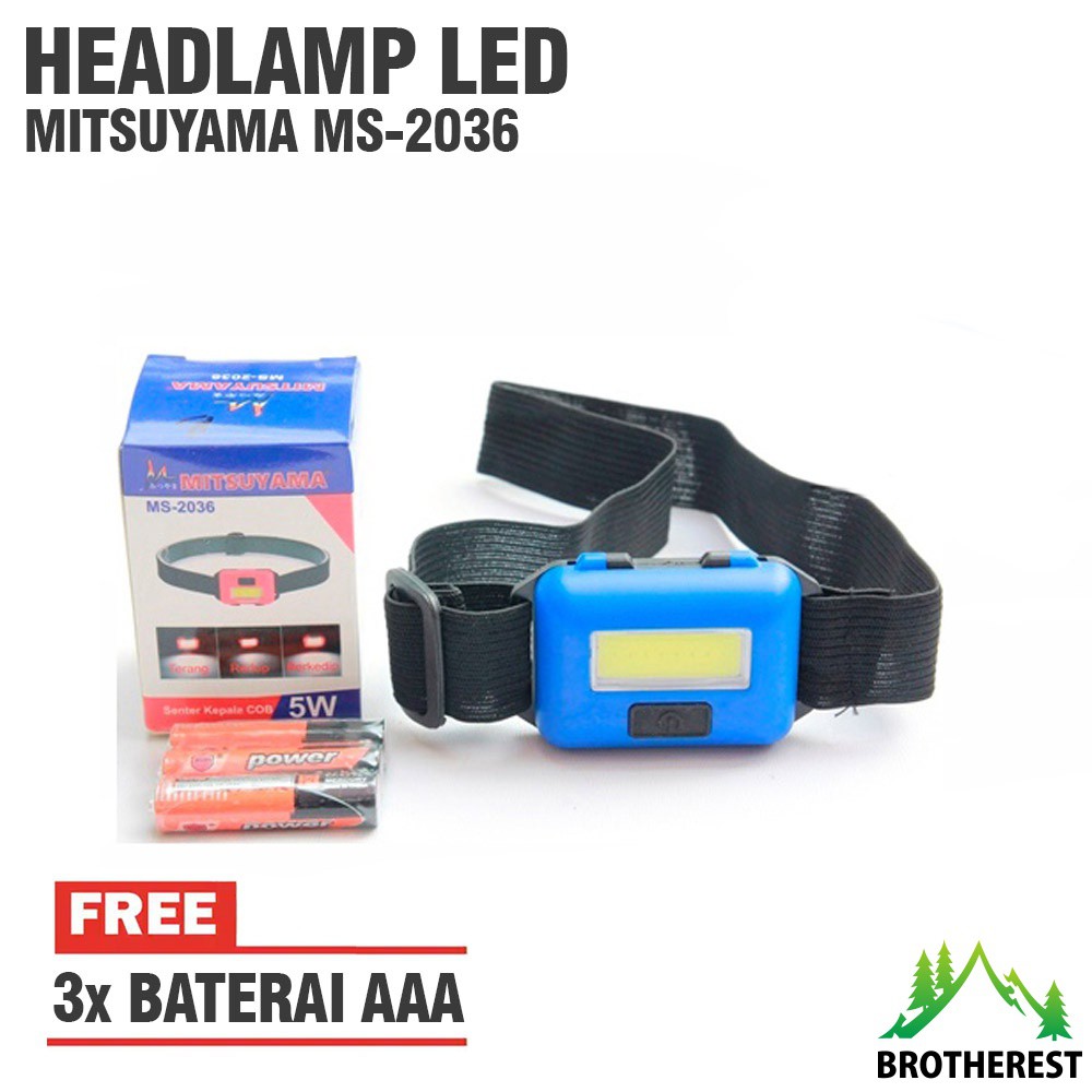 Jual Bisa Cod Headlamp Mini Led Mitsuyama Watt Headlamp Led Cree