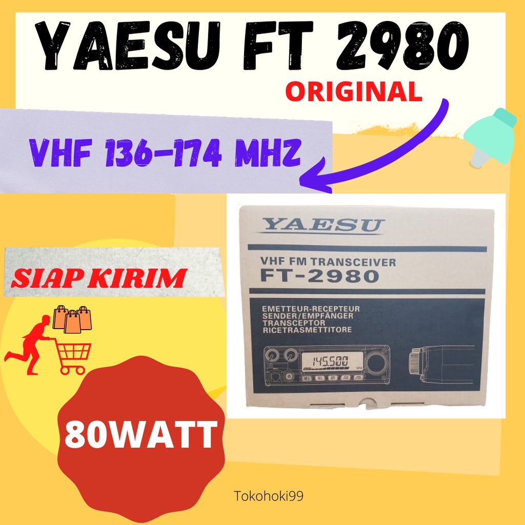 Jual Radio RIG Yaesu FT 2980 VHF Baru Original Yaesu FT2980 Shopee