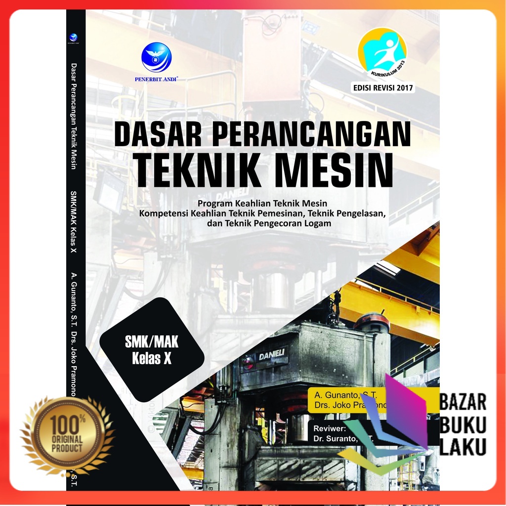 Jual Buku Asli Andi Buku Dasar Perancangan Teknik Mesin Smk Kelas X