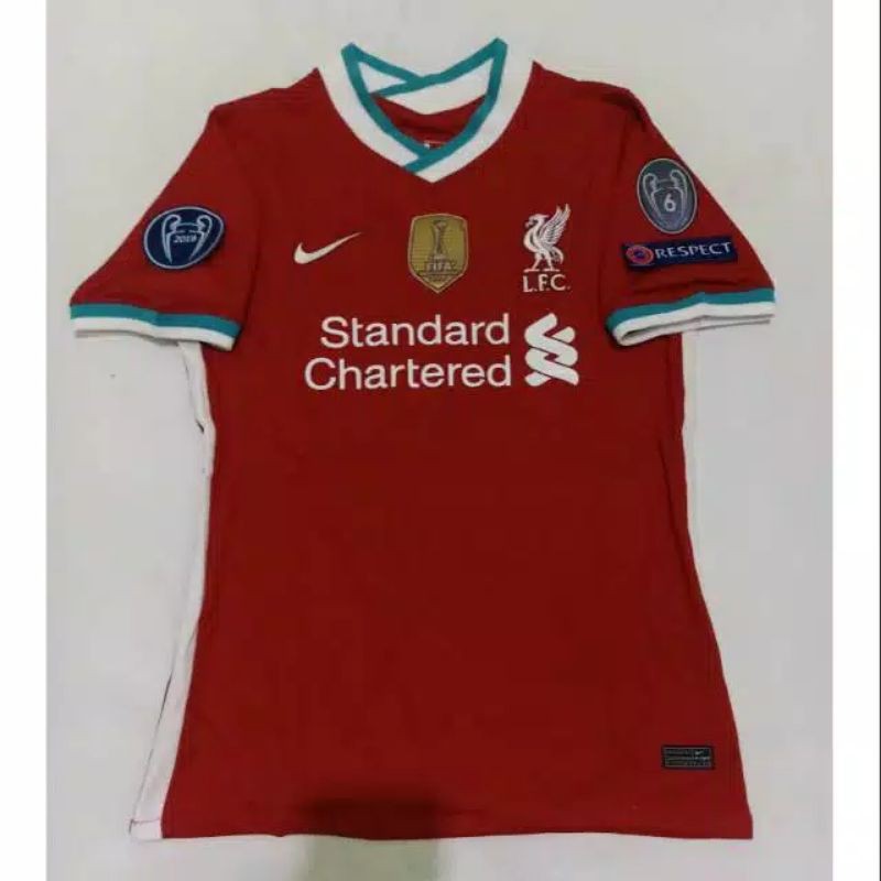 Jual JERSEY BAJU BOLA LIVERPOOL HOME 2020 2021 FULL PATCH CHAMPIONS