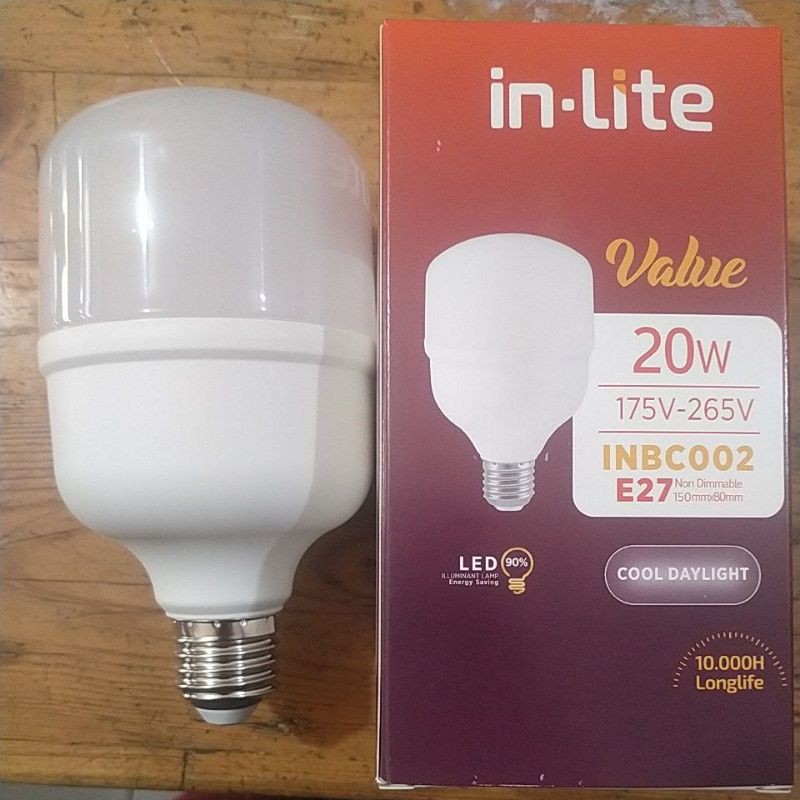 Jual Lampu LED 20 Watt Capsule IN LITE INB002 Putih E27 Shopee Indonesia