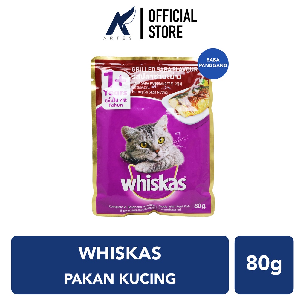 Jual WHISKAS ADULT Pakan Makanan Kucing Basah Wet Food Tuna Ikan Laut