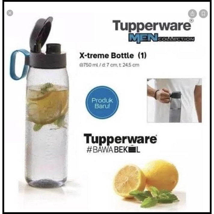 Jual Tupperware Eco Men Black Botol Minum Ml Shopee Indonesia