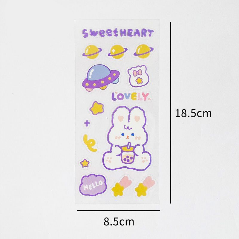 Jual KIANDAA 1 Lembar Sticker Bahan Pvc Waterproof Motif Bear Bunny