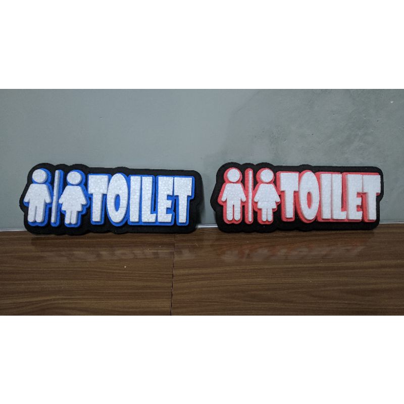 Jual Hiasan Dinding Rumah Walldecor Styrofoam Toilet Sign Shopee