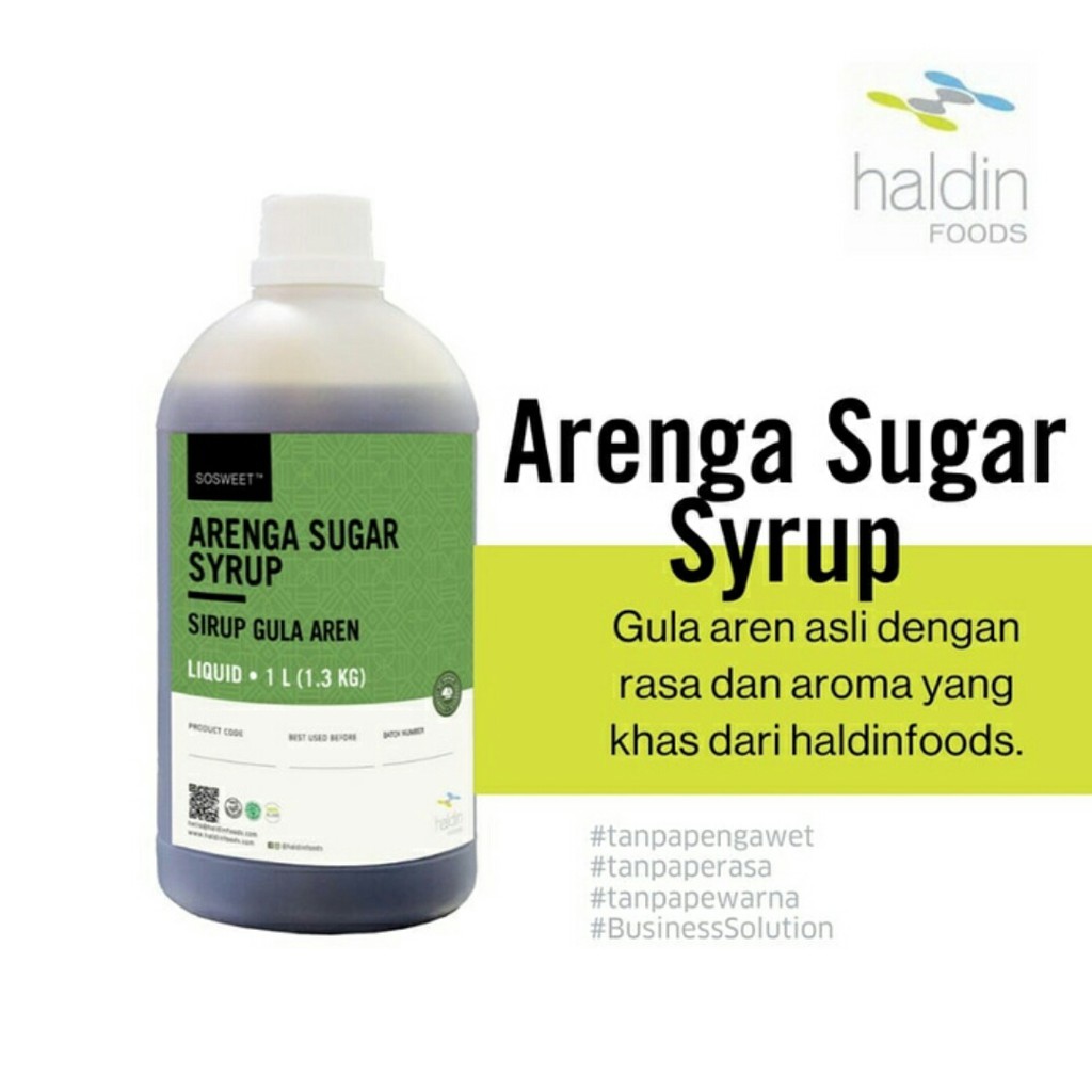 Jual Arenga Sugar Syrup Gula Aren Cair Haldin Foods Kg Shopee