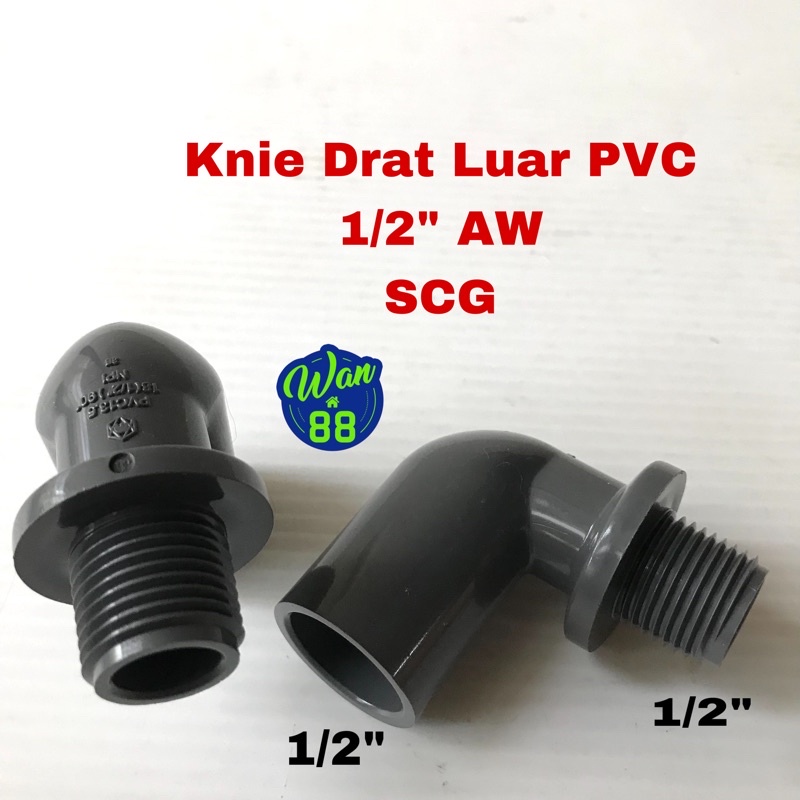 Jual Knie Drat Luar PVC 1 2 AW SCG Shopee Indonesia