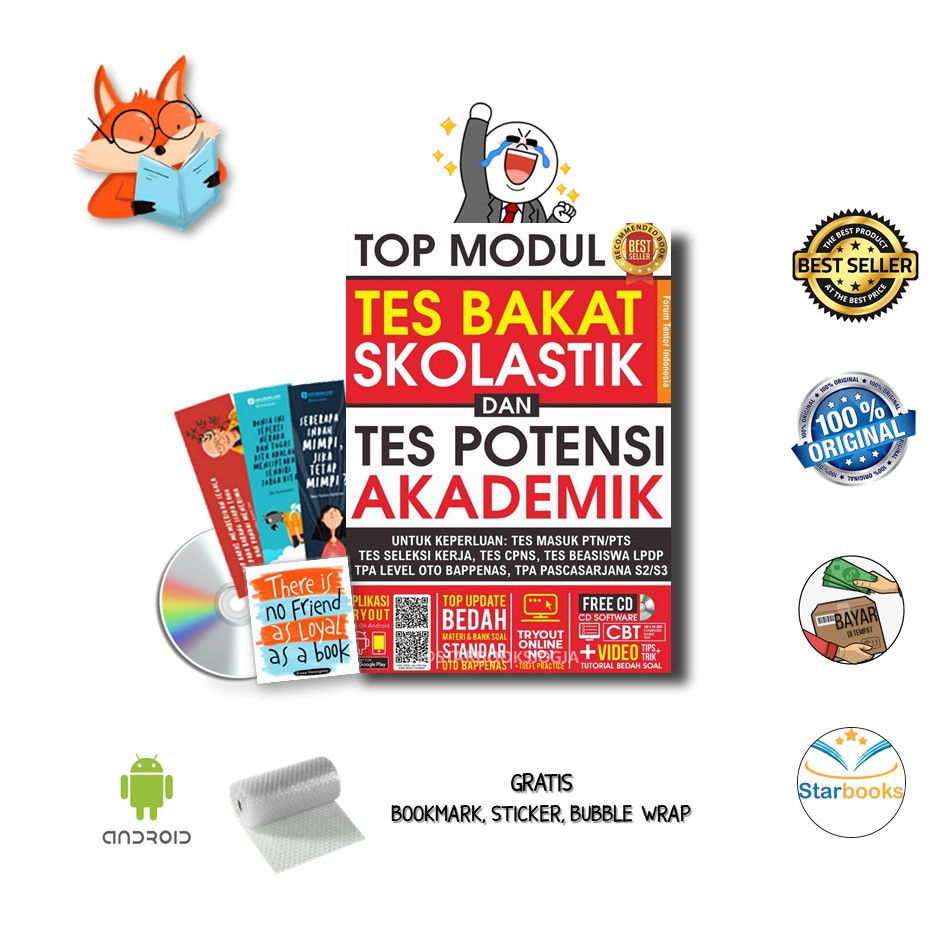 Jual Bestseller Buku Top Modul Tes Bakat Skolastik Tpa Forum