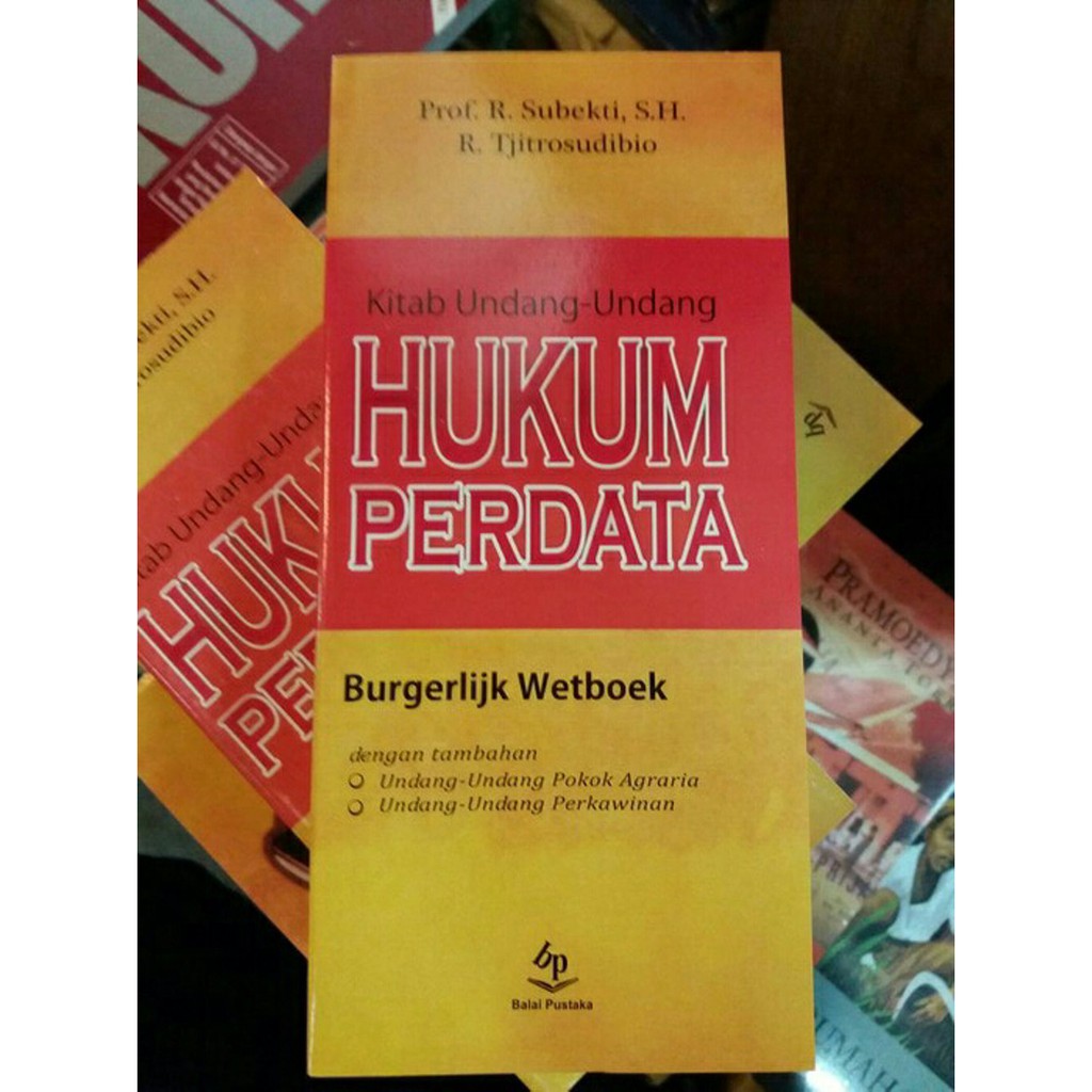 Jual Stok Terakhir Kitab Undang Undang Hukum Perdata Prof R Subekti S H