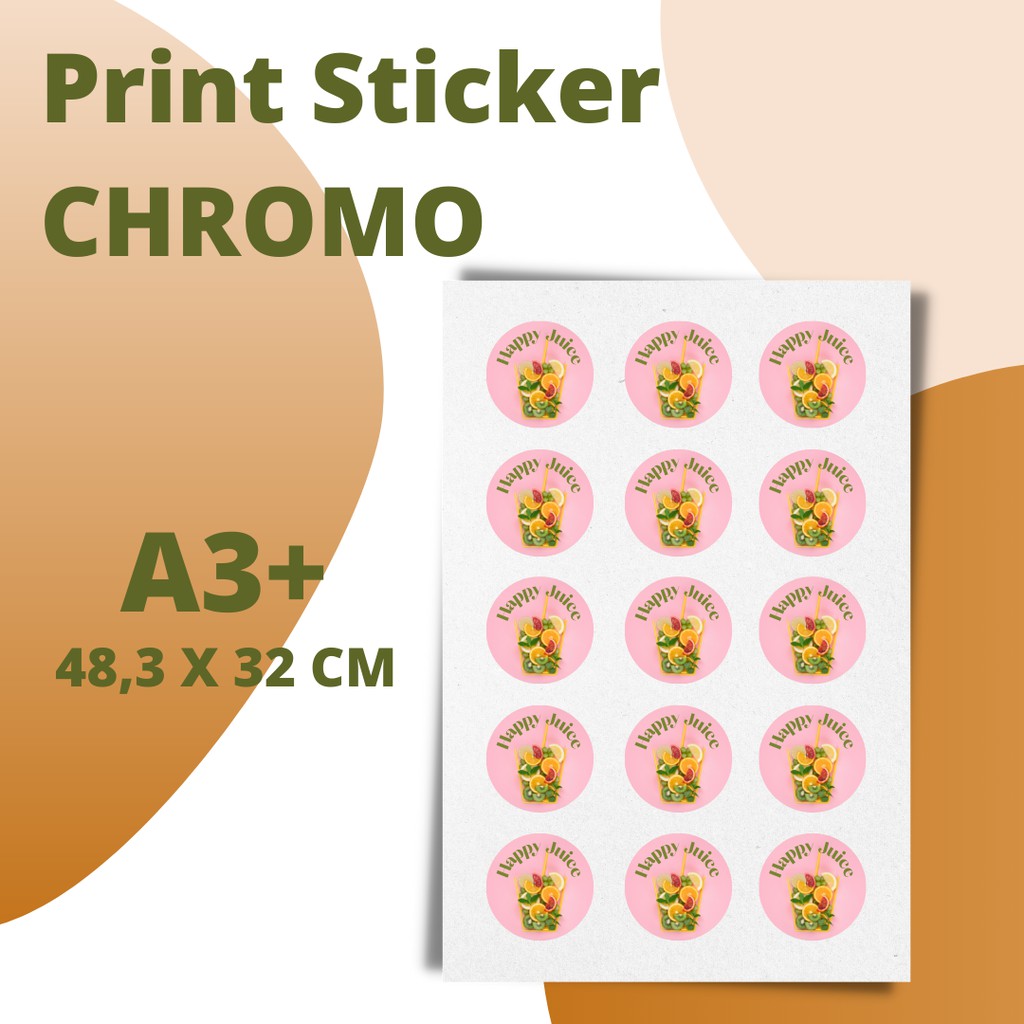 Jual Cetak Sticker CHROMO A3 Custom Shopee Indonesia