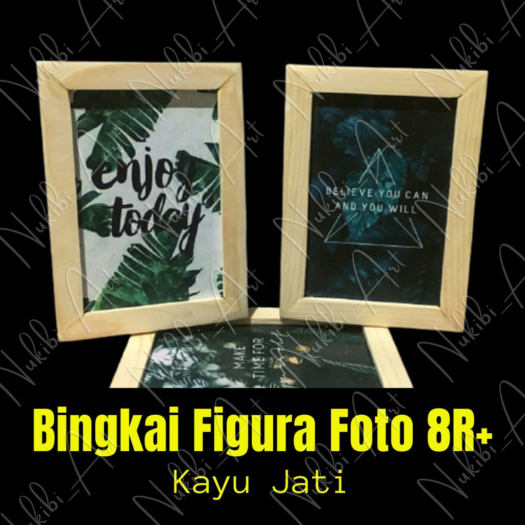 Jual BINGKAI FRAME FIGURA PIGURA FOTO PHOTO KAYU 8R PLUS 20 X 30 Cm