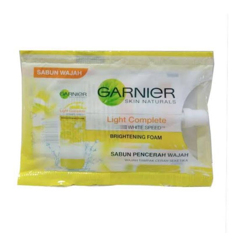 Jual Garnier Light Complete Facial Foam Sachet Sabun Wajah Garnier