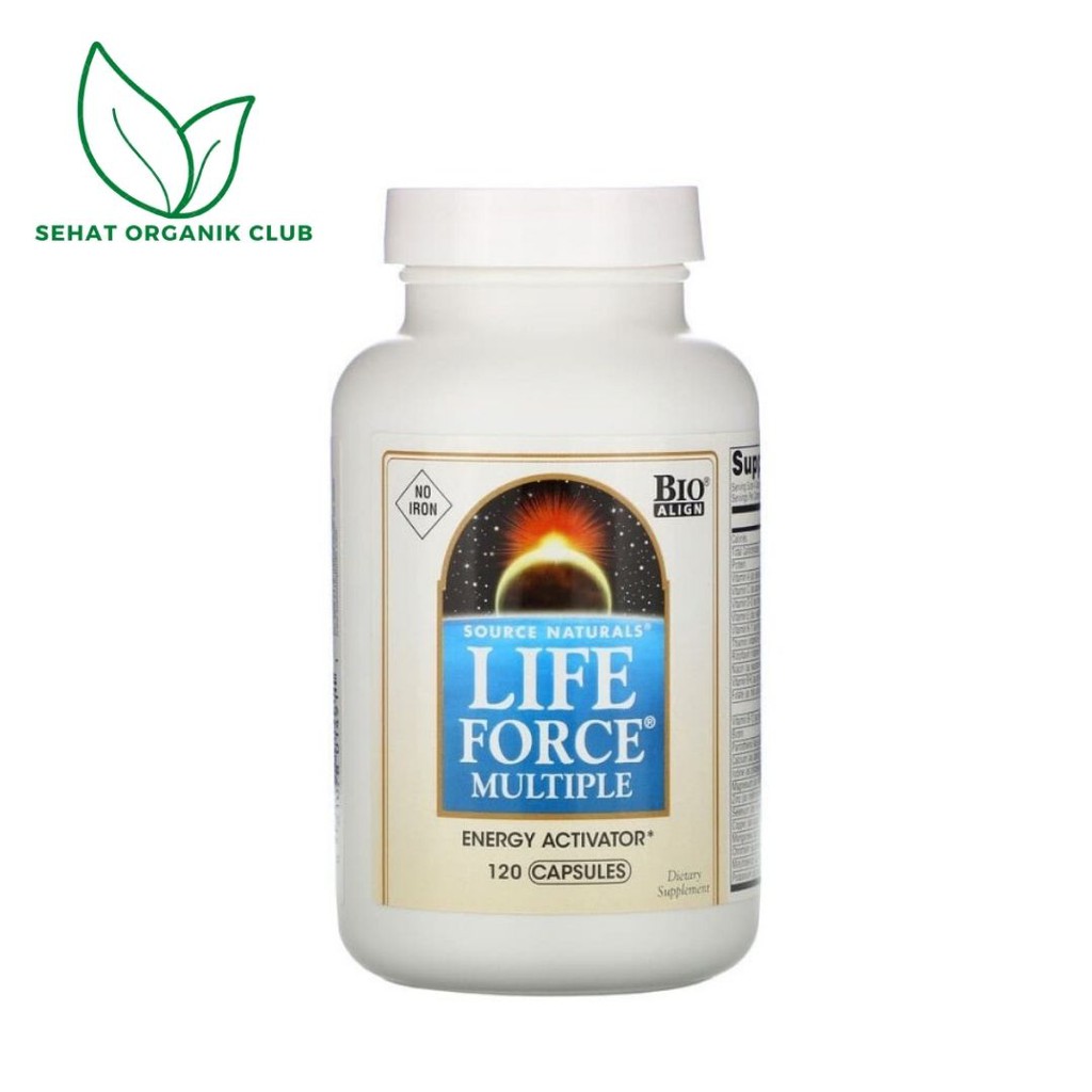 Jual Source Naturals Life Force Multiple No Iron 120 Tabs