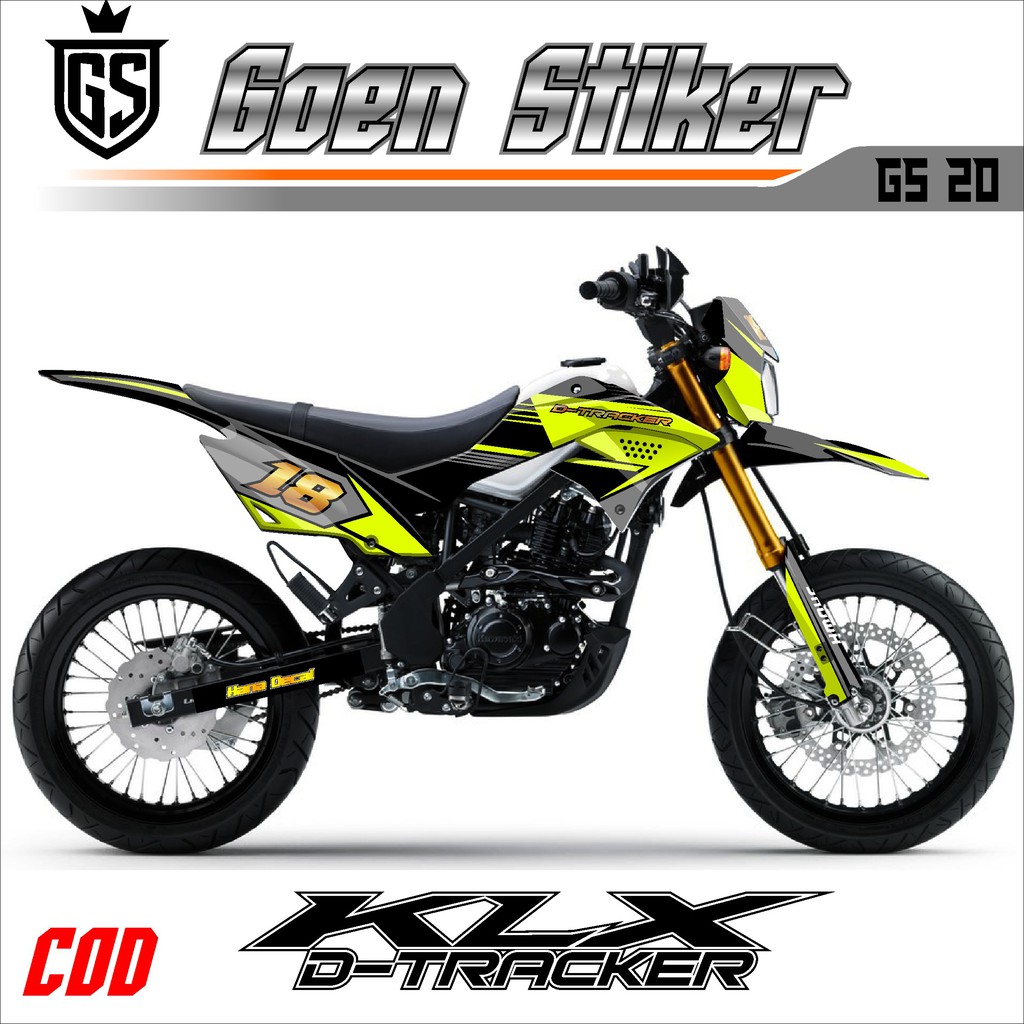 Jual Stiker Variasi Decal Variasi Motor Klx D Tracker Full Body Kode