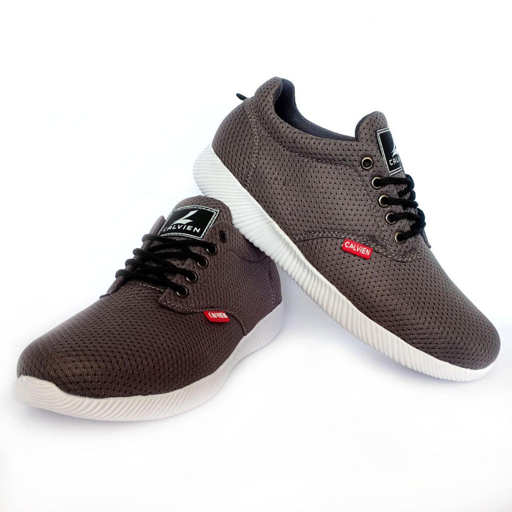 Jual Sepatu Pria Sneakers Casual Kuliah Bahan Nubuck Mesh Sol Pylon