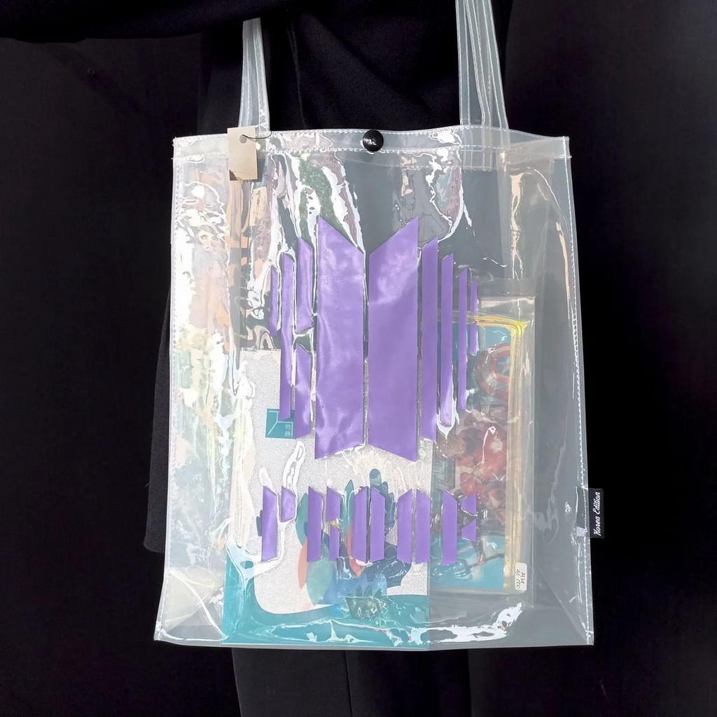 Jual Tote Bag Transparent BTS NCT Treasure Mika Tas Wanita Totebag