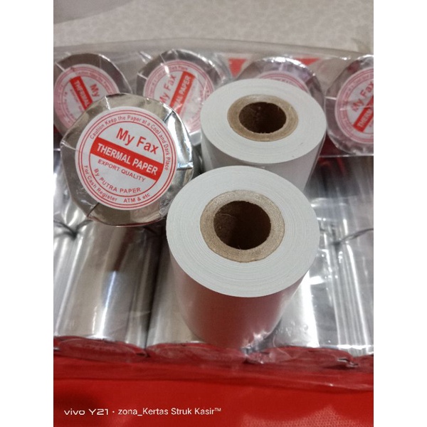 Jual Kertas Kasir Thermal Paper 58x48 57x48mm Struk Edc Printer 58mm