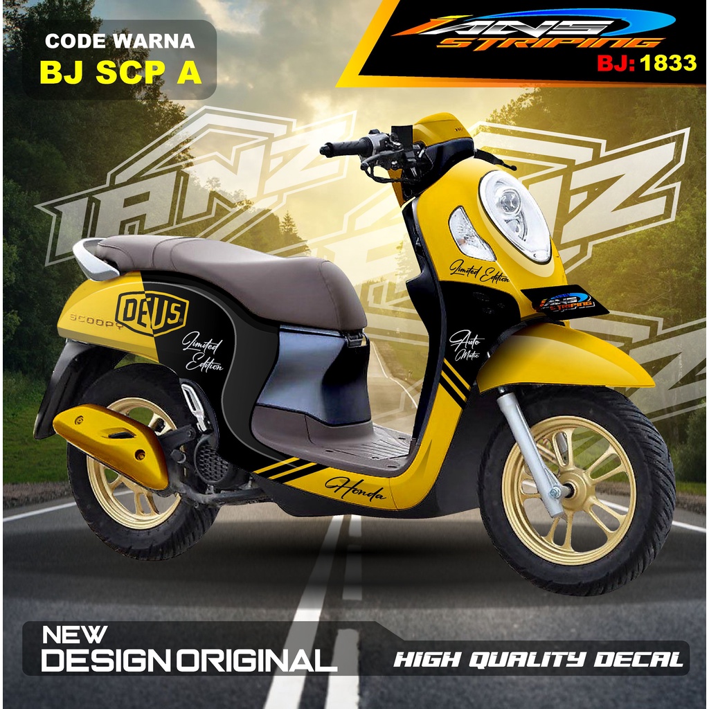 Jual Decal Stiker Scoopy Desain Limited Edition Stiker Scoopy Full