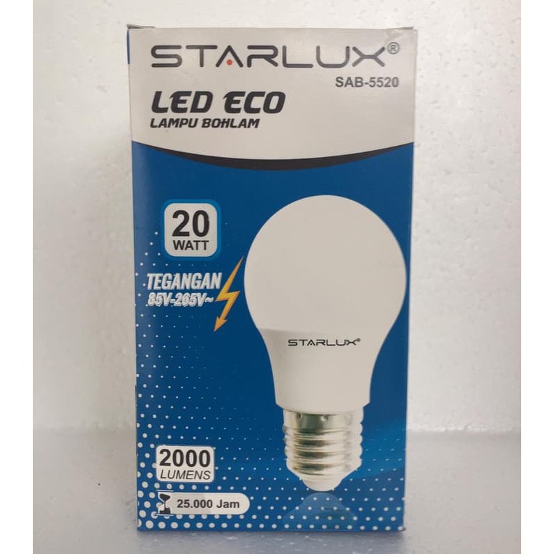 Jual Starlux SAB 5520 LED ECO Lampu Bohlam LED BULB 20 Watt 2000 Lumen