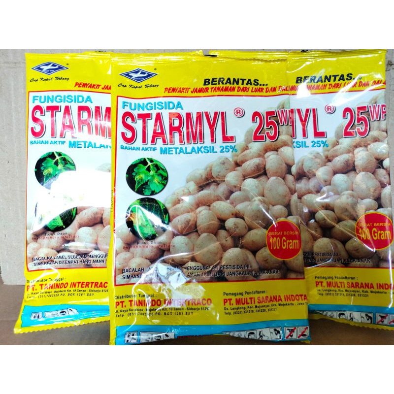 Jual Fungisida Starmyl 25 WP 100gram Metalaksil Untuk Memberantas Jamur