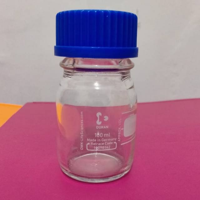 Jual Laboratory Bottle 100 ML DURAN Botol Laboratorium Lab Bottle