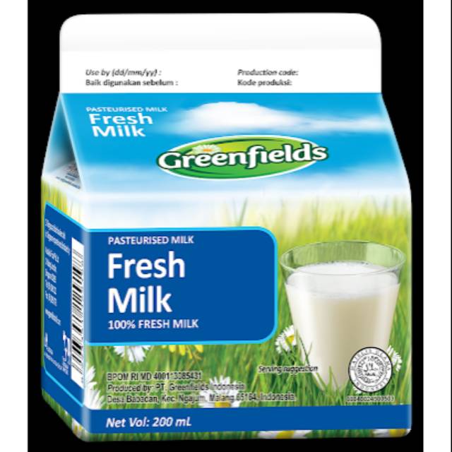 Jual Susu Greenfields Fresh Pasteurisasi Ml X All Varian Milk