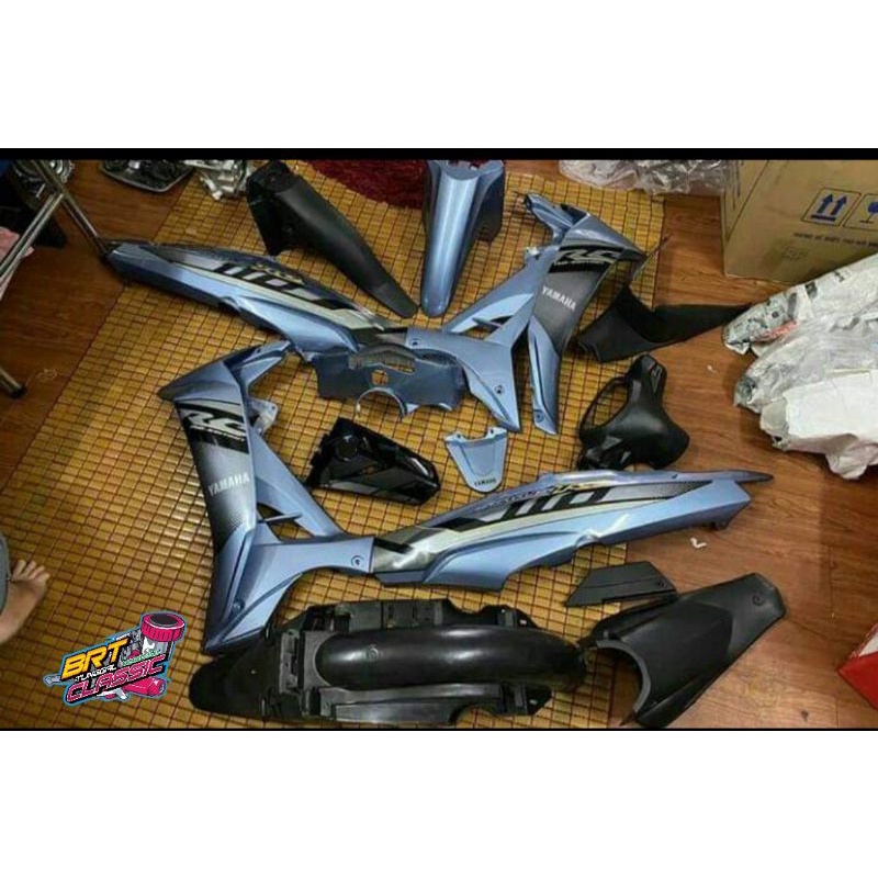 Jual Cover Body Vega R New Full Set Halus Kasar Warna Abu Abu Muda No