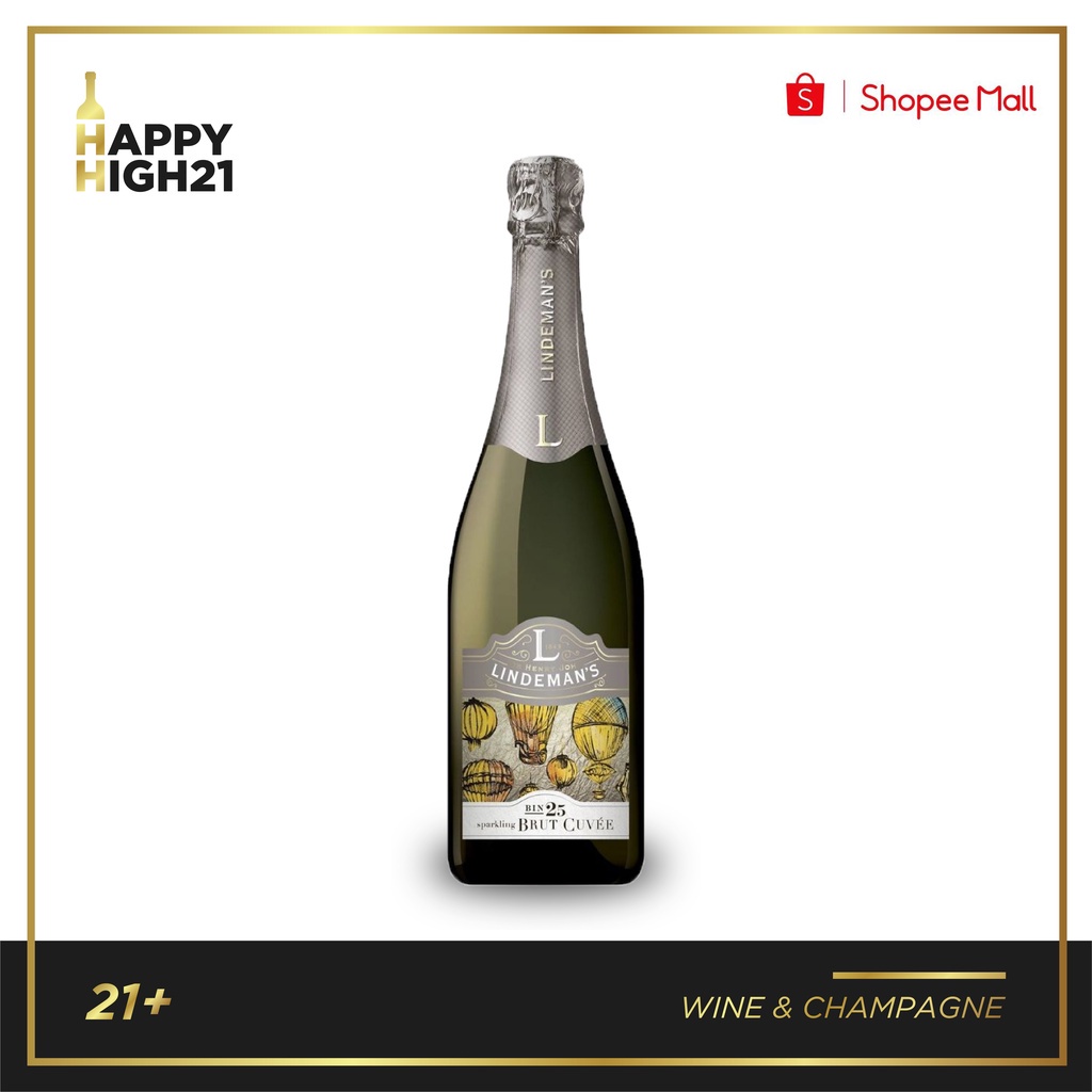 Jual Lindemans Bin Brut Cuvee Sparkling White Wine Ml Shopee