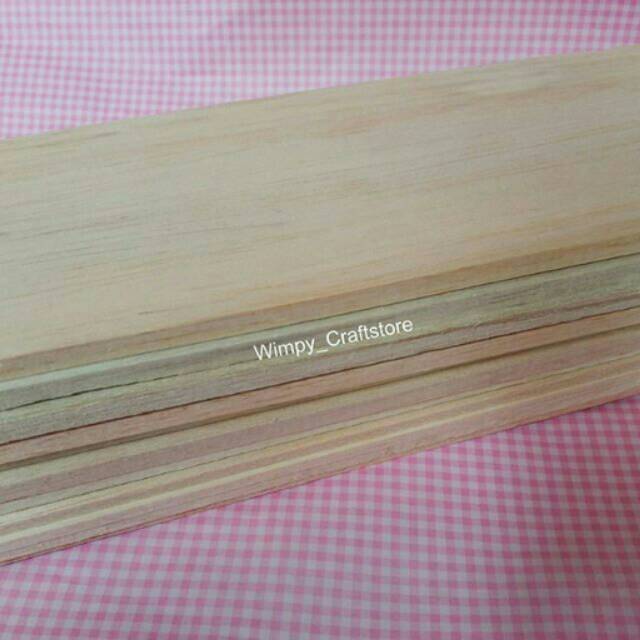 Jual Kayu Balsa Wood Balsa Sheet Bahan Craft Bahan Maket Arsitek