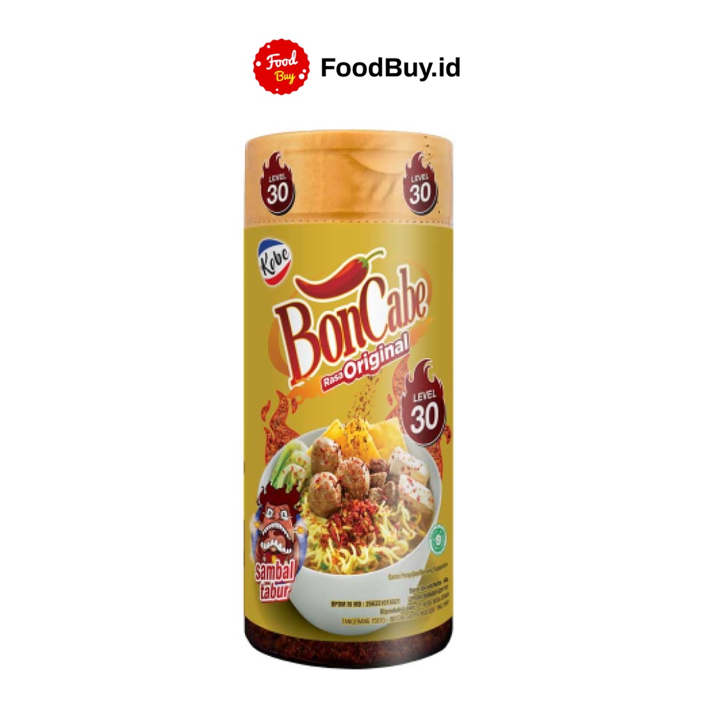 Jual Kobe Bon Cabe Botol Sambal Tabur Original Level 10 15 30