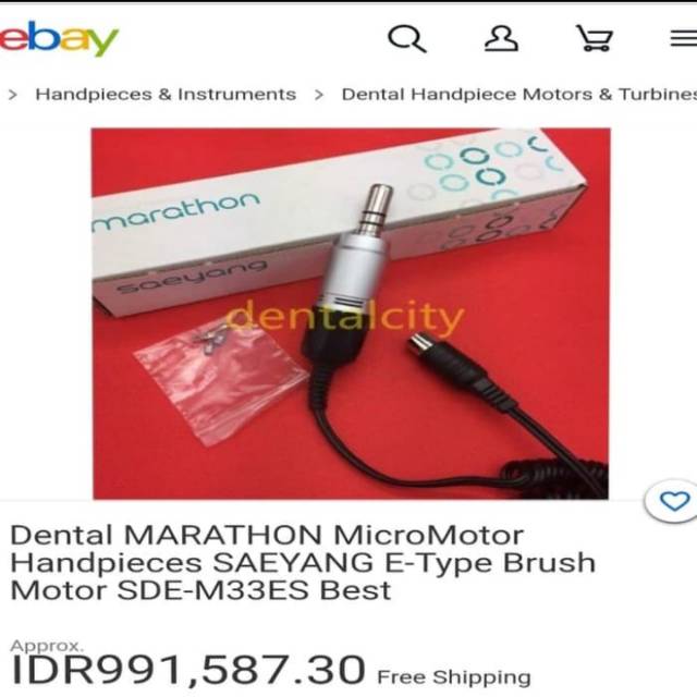 Jual Bonggol Mikromotor Handpiece Saeyang Marathon Universal E Type