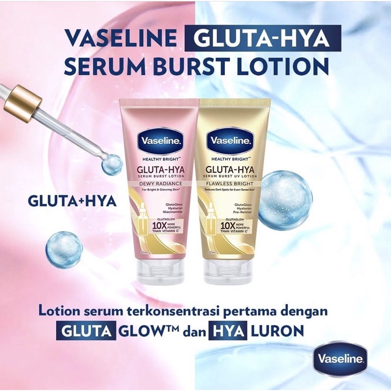 Jual Vaseline Healthy Bright Dewy Radiance Flawless Bright Gluta