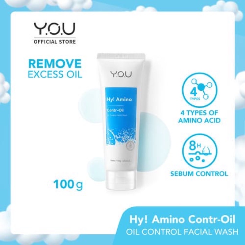 Jual You Hy Amino Facial Wash Y O U Shopee Indonesia