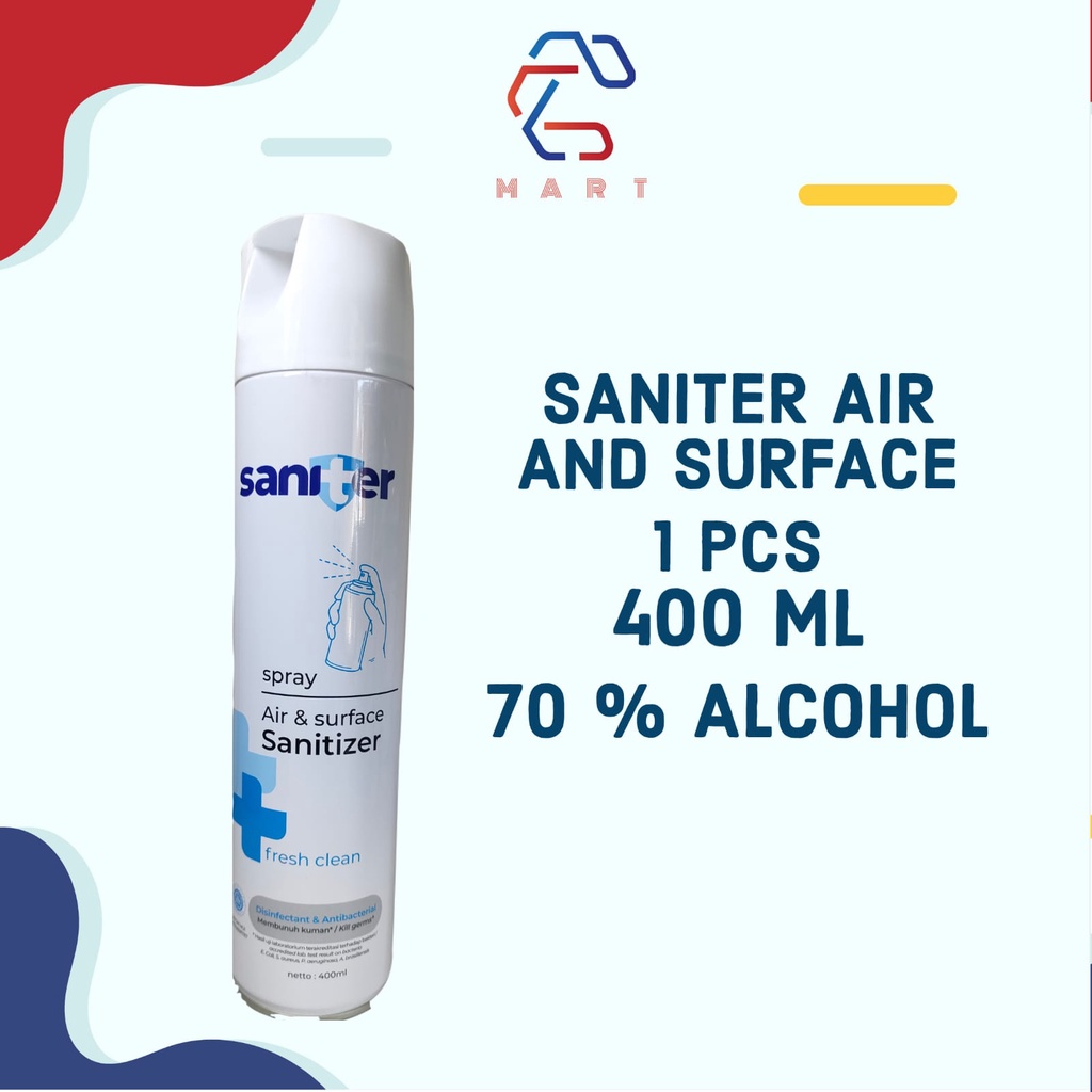 Jual Disinfectant Saniter Air And Surface 400 Ml 1 Pcs Shopee Indonesia