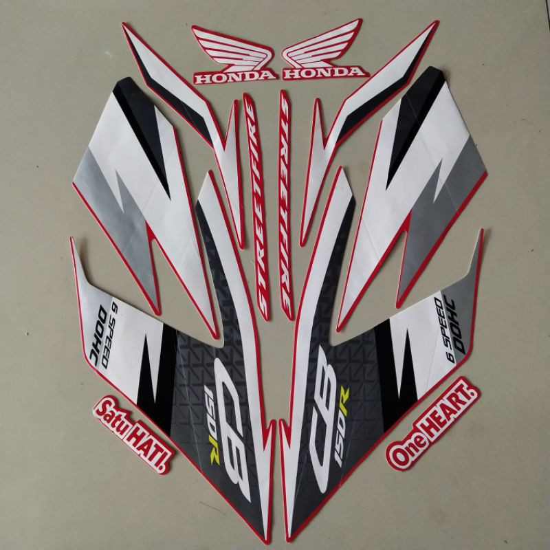 Jual Striping Honda Cb150r Cb 150 R 2017 Merah Full List Body Standar