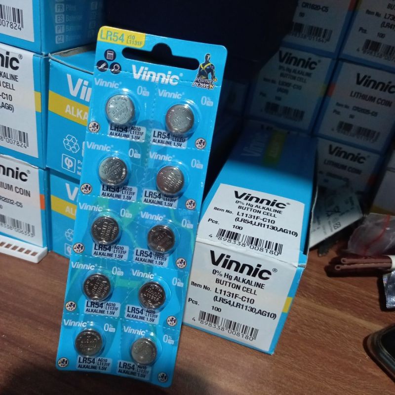 Jual Baterai Battery Vinnic Lr Ag Shopee Indonesia