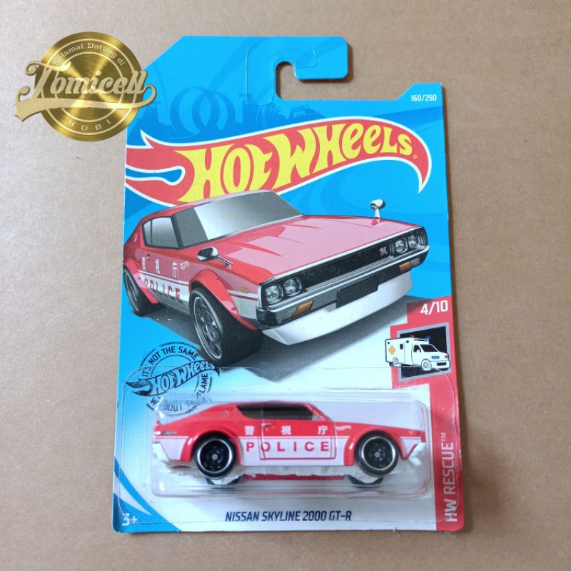 Jual Hot Wheels Hotwheels Nissan Skyline Gt R Police Merah Shopee Indonesia
