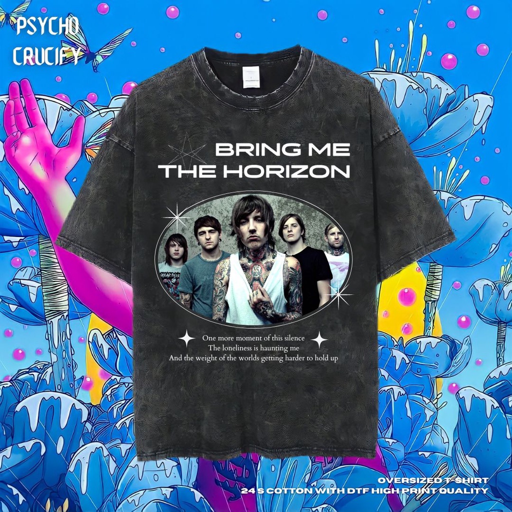 Jual Psycho Crucify Bring Me The Horizon Oversized T Shirt Kaos