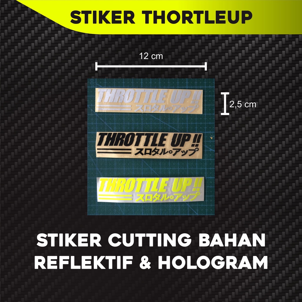 Jual Stiker Throttle Up Stiker Viral Shopee Indonesia