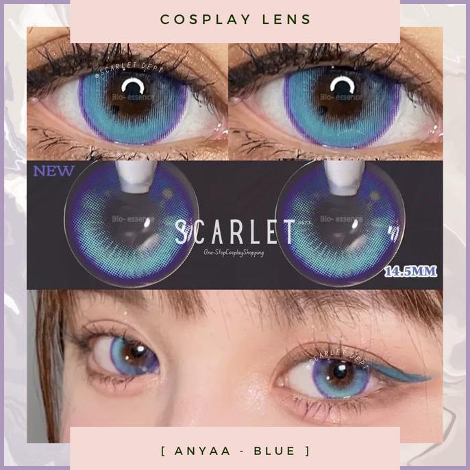 Jual Cosplay Lens Softlens Soflen Lensa Kontak Gradasi Anime BLUE BIRU